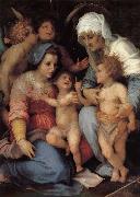 Andrea del Sarto The Virgin and Child with Saint Elizabeth. St. John childhood. Two angels painting